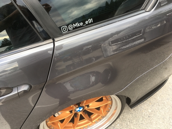 Instagram Aufkleber selbst gestalten - Namen mit Logo - Auto Sticker