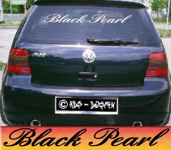 Black Pearl Aufkleber - cooler Auto Sticker für die Scheibe