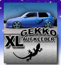 QUATTRO GECKO AUFKLEBER XL Gre: 80x40cm