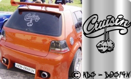 TEST CRUISIN TUNING AUTO AUFKLEBER Gre:30x25cm