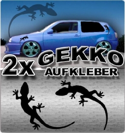 GEKKO 2 STCK SET AUFKLEBER FRS AUTO - Gre je 33x16cm